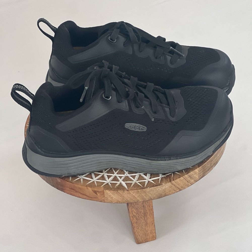 KEEN Utility Vista Energy Black Work Shoes Mens 5 Women 6.5 EH Rated Low Top